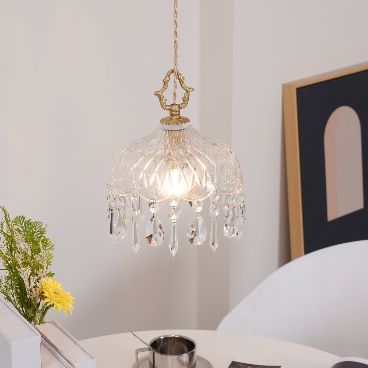 Moka kristal Vintage hanglamp
