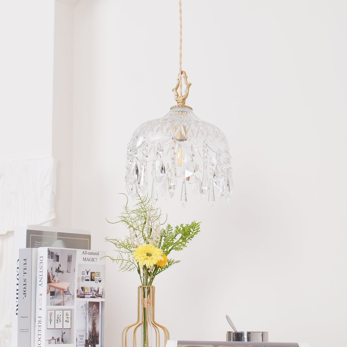 Moka kristal Vintage hanglamp