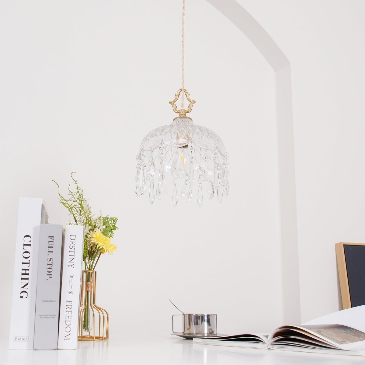 Moka kristal Vintage hanglamp
