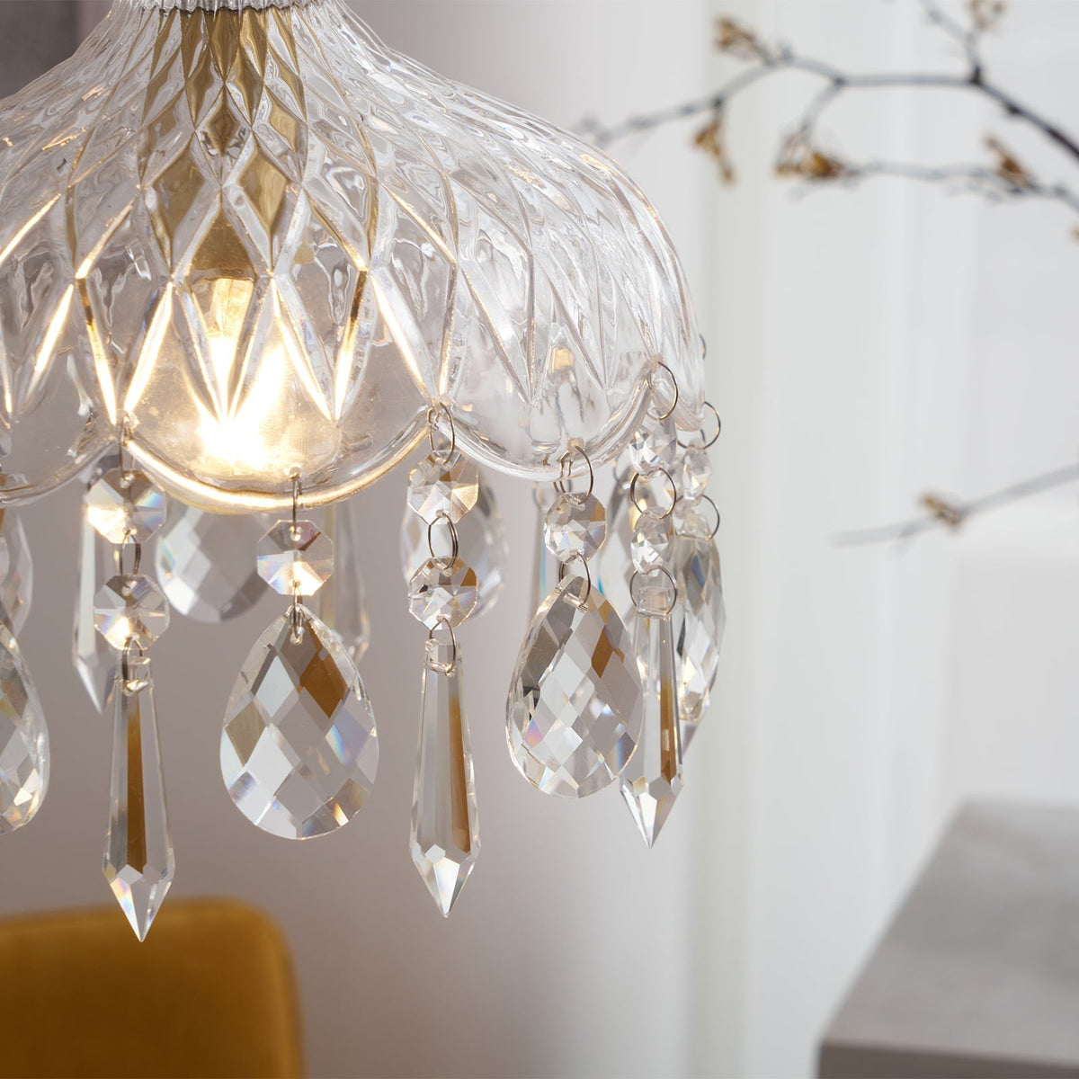 Moka kristal Vintage hanglamp