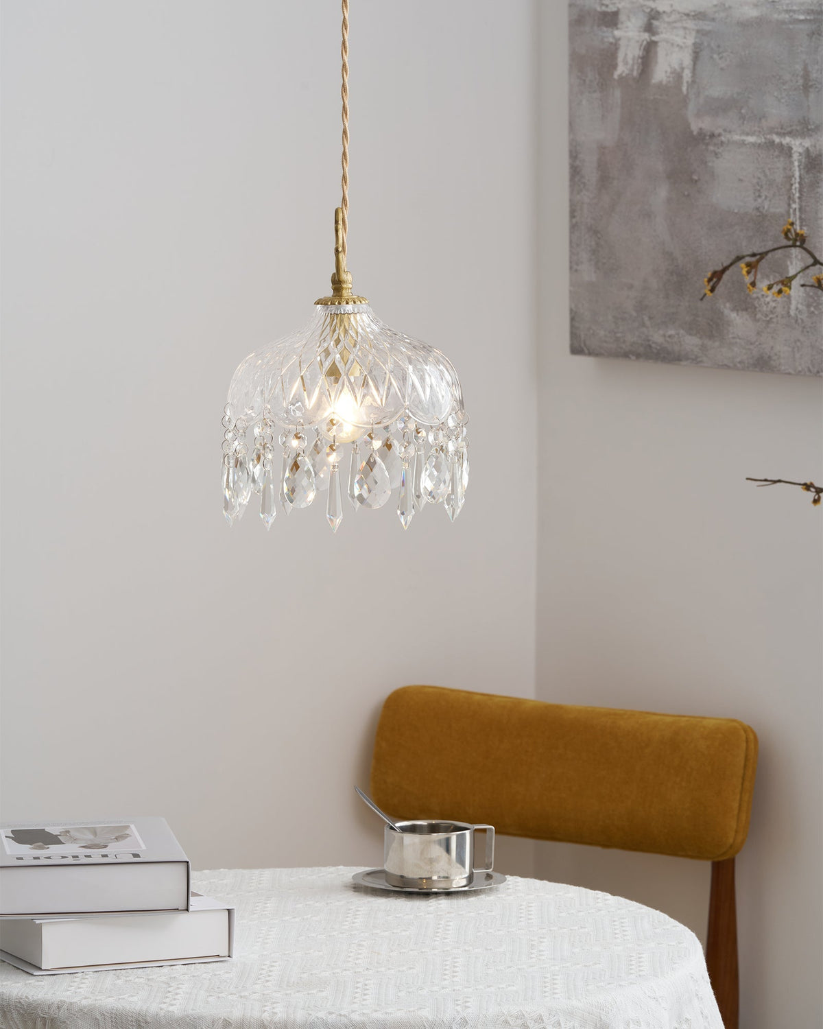 Moka kristal Vintage hanglamp