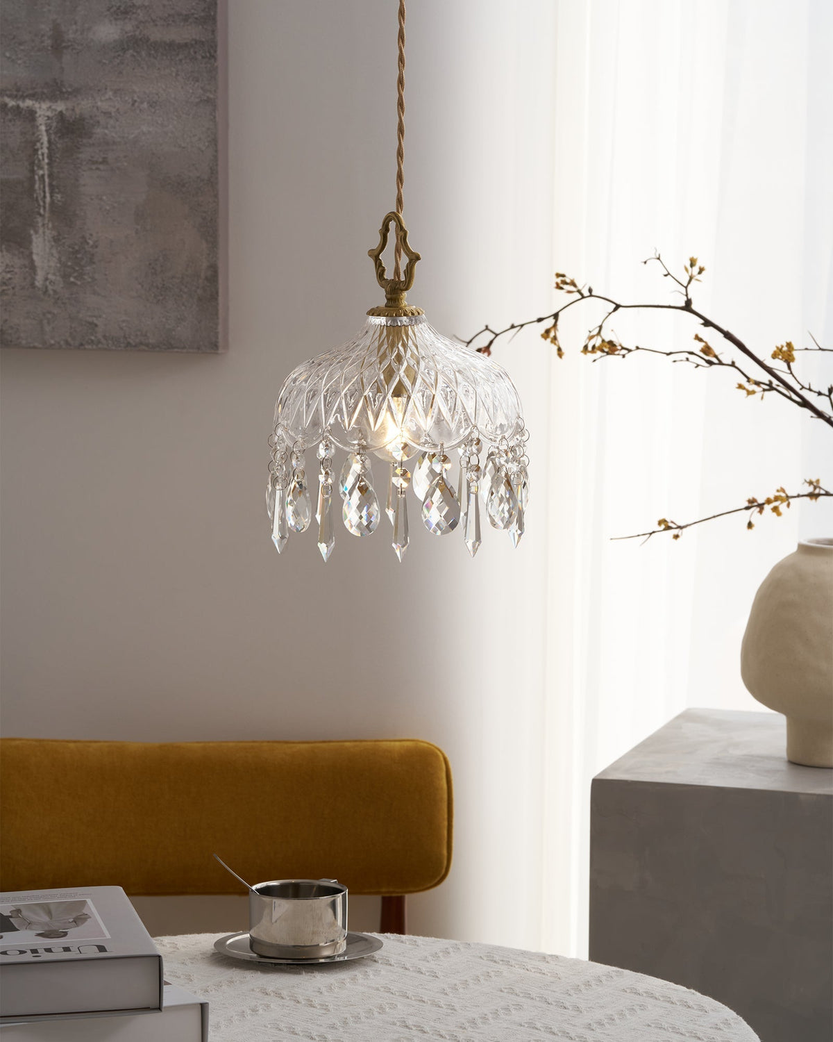 Moka kristal Vintage hanglamp