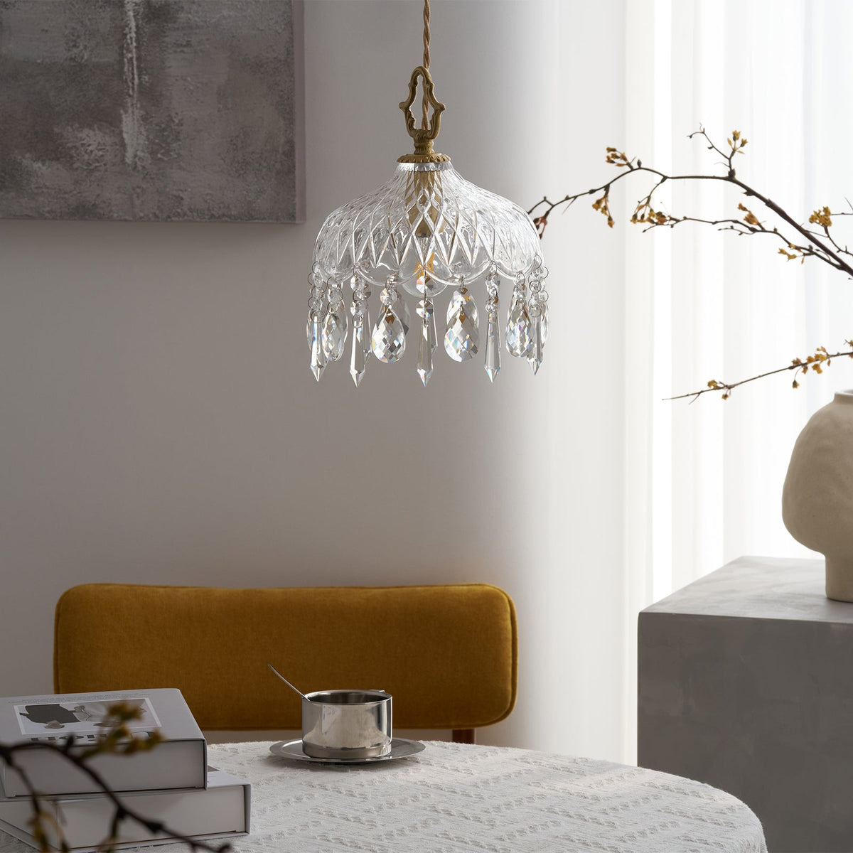 Moka kristal Vintage hanglamp