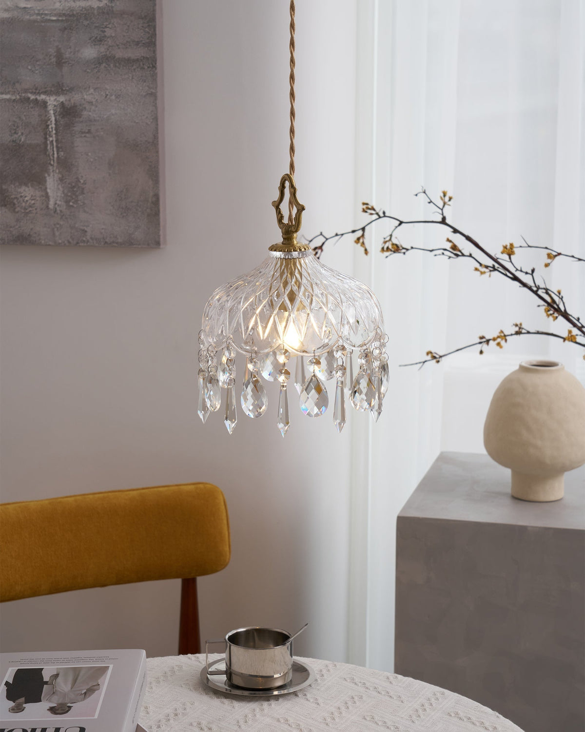 Moka kristal Vintage hanglamp