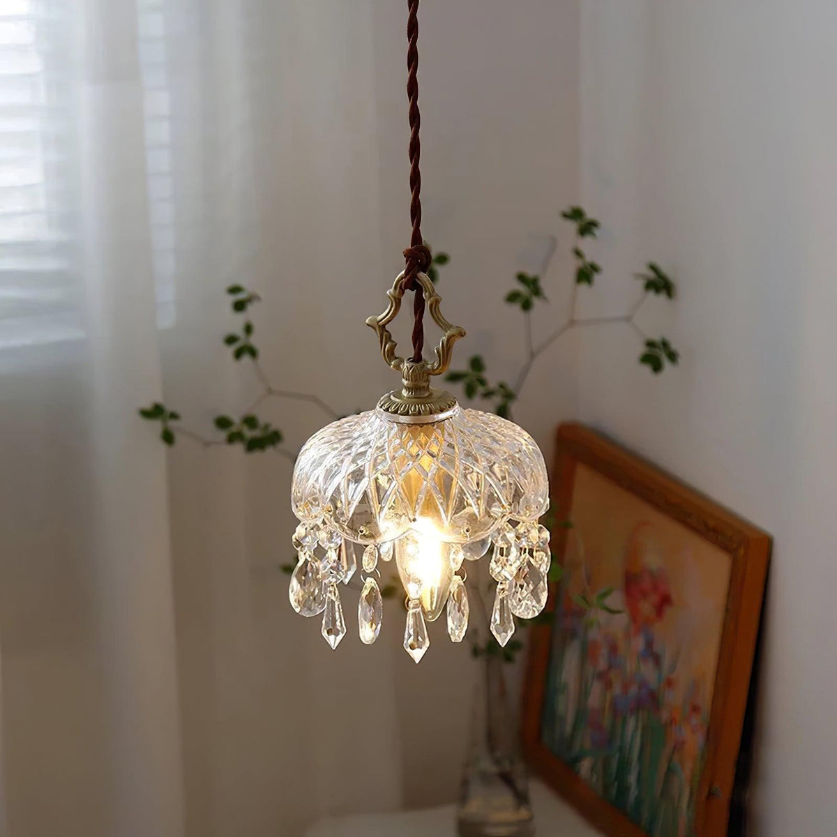 Moka kristal Vintage hanglamp