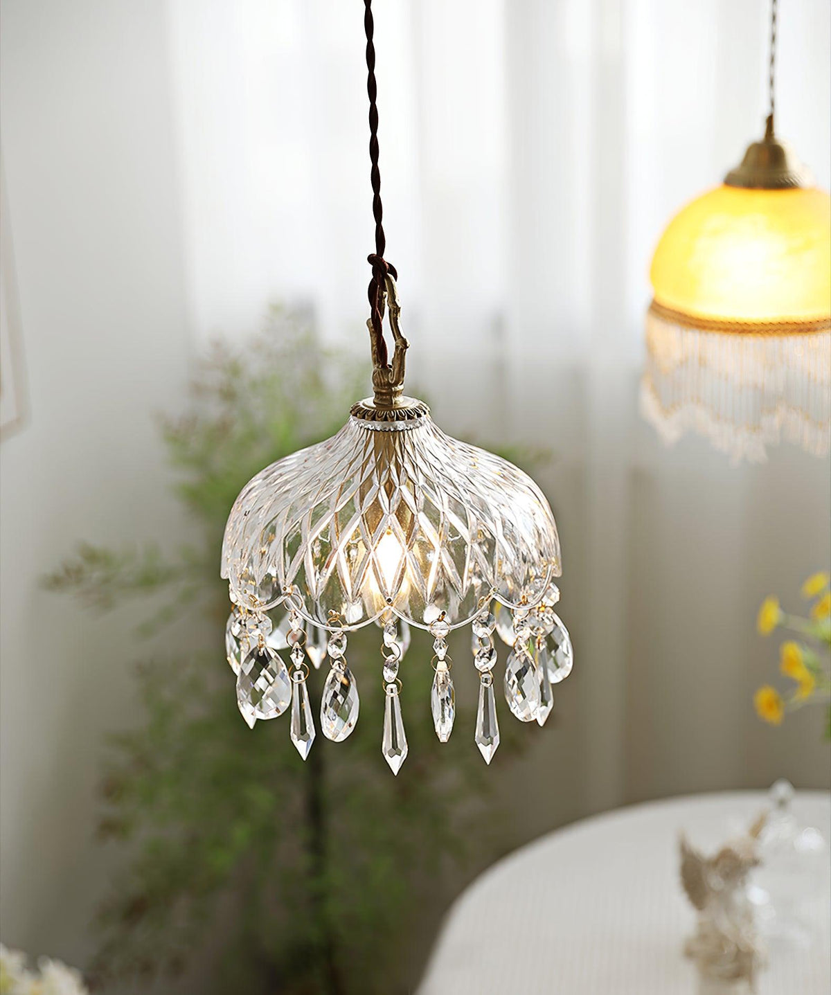 Moka kristal Vintage hanglamp