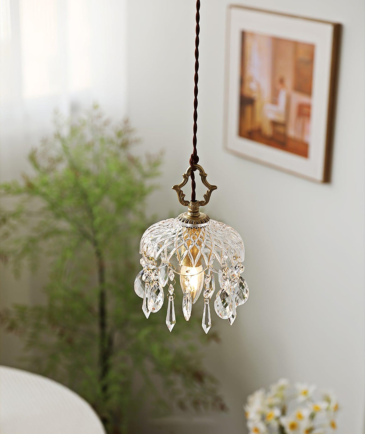 Moka kristal Vintage hanglamp