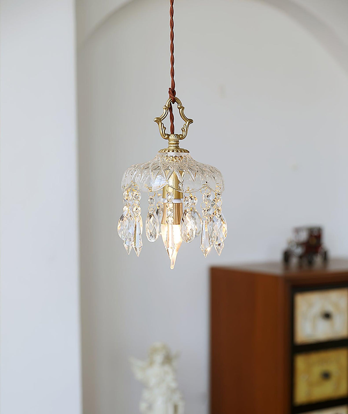 Moka kristal Vintage hanglamp