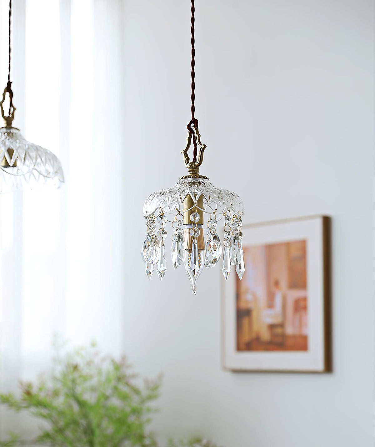 Moka kristal Vintage hanglamp