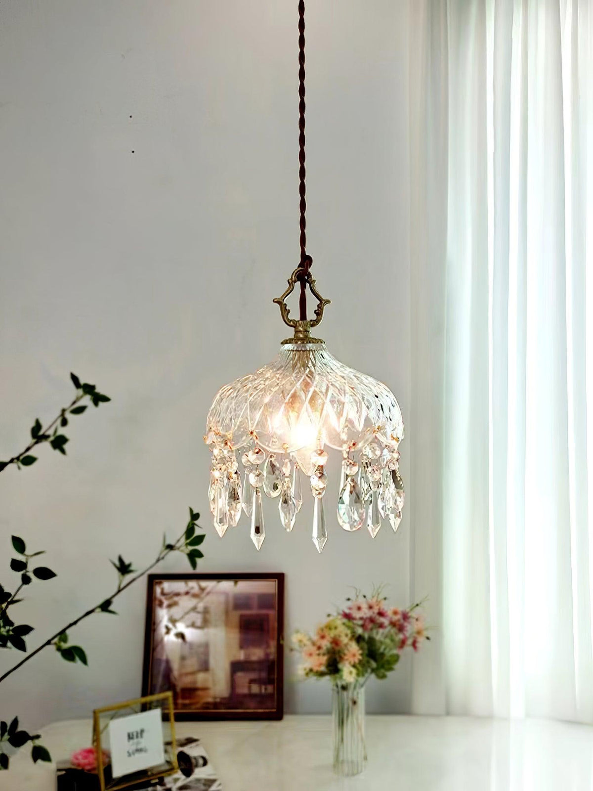 Moka kristal Vintage hanglamp