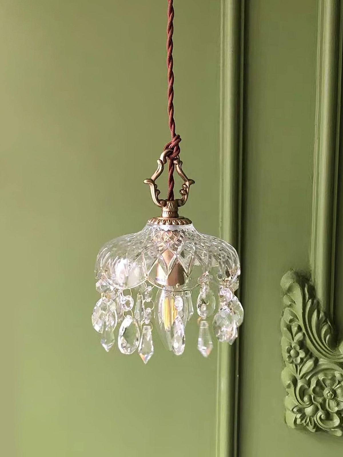 Moka kristal Vintage hanglamp