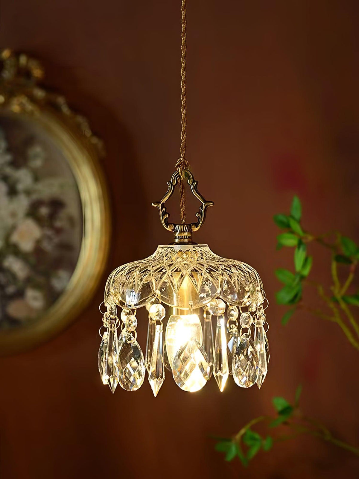 Moka kristal Vintage hanglamp