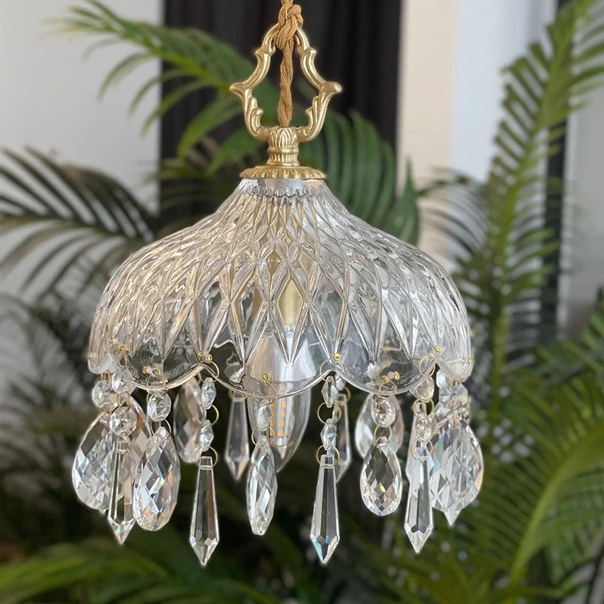 Moka kristal Vintage hanglamp