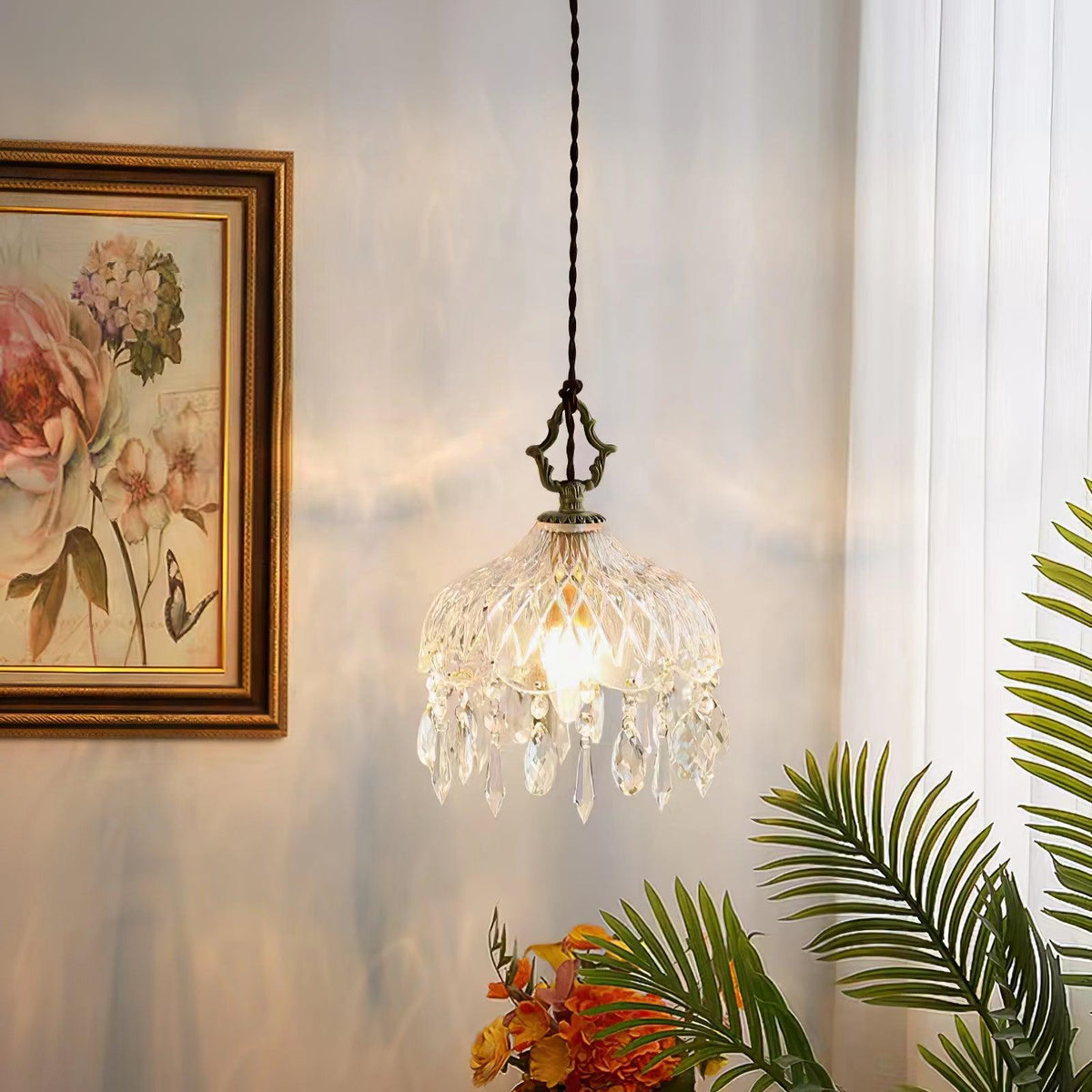 Moka kristal Vintage hanglamp