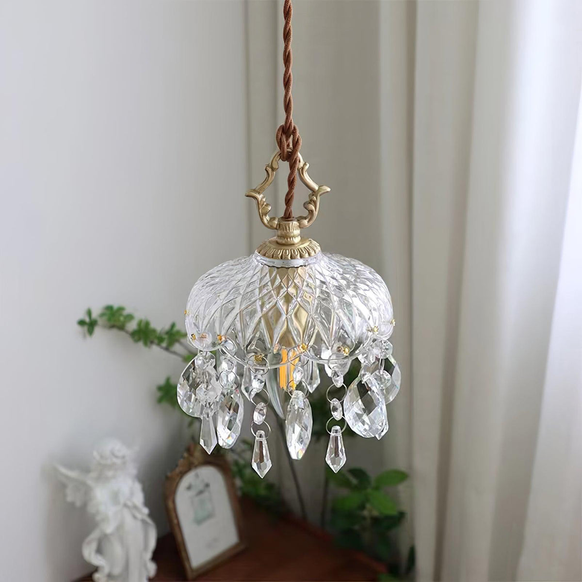 Moka kristal Vintage hanglamp