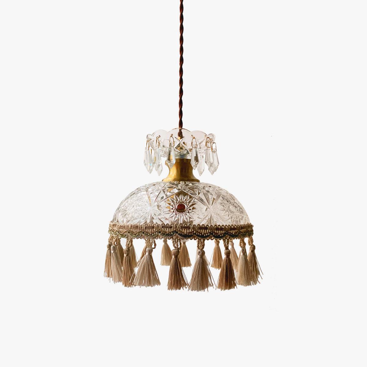 Devel messing glazen luxe hanglamp