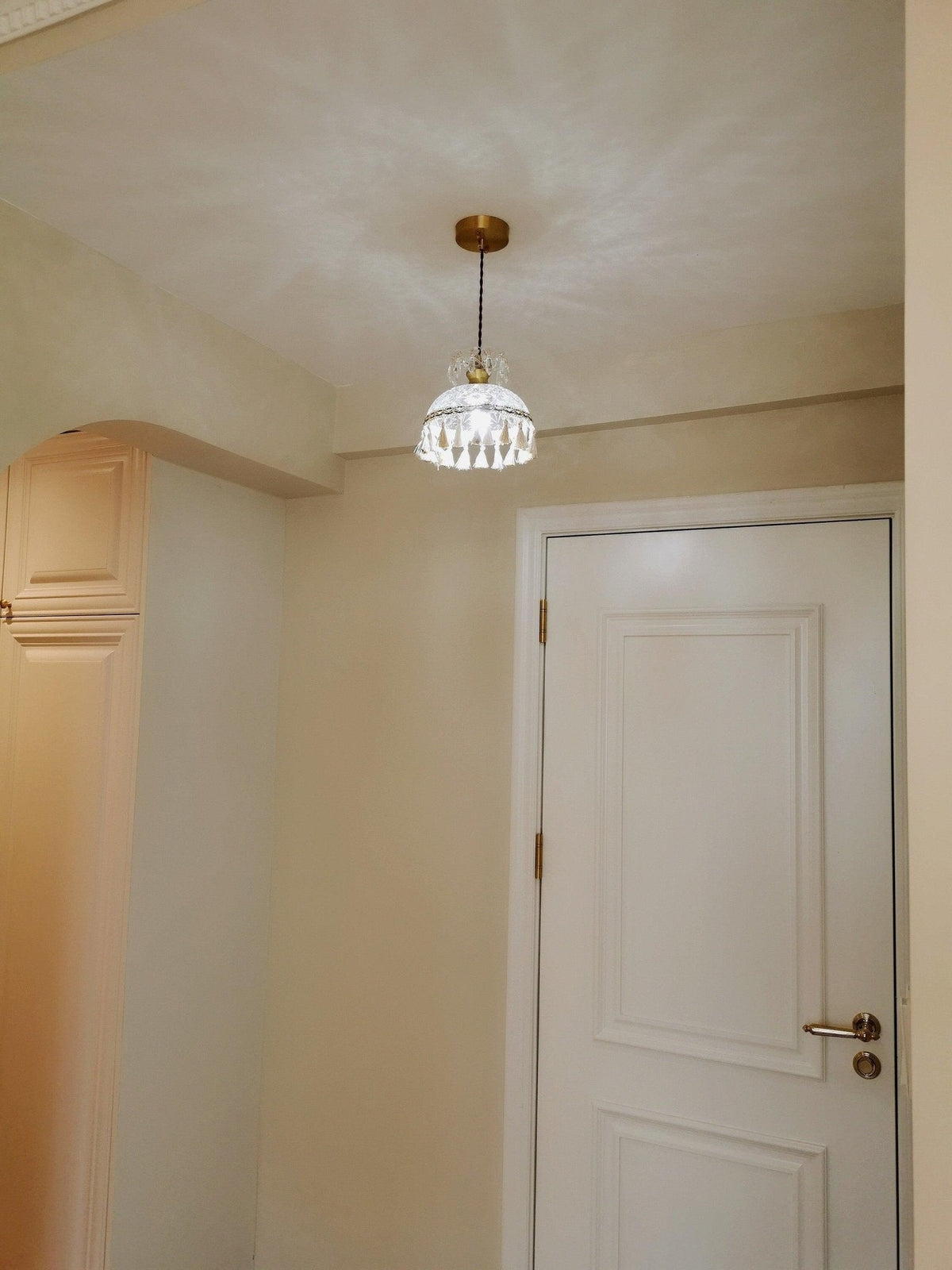 Devel messing glazen luxe hanglamp