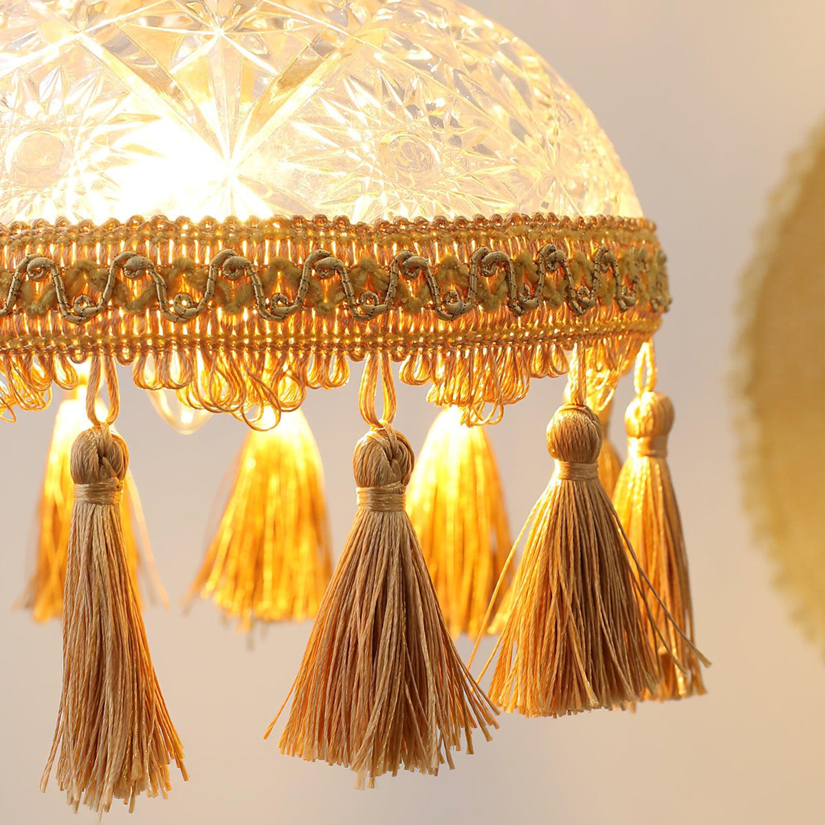 Devel messing glazen luxe hanglamp