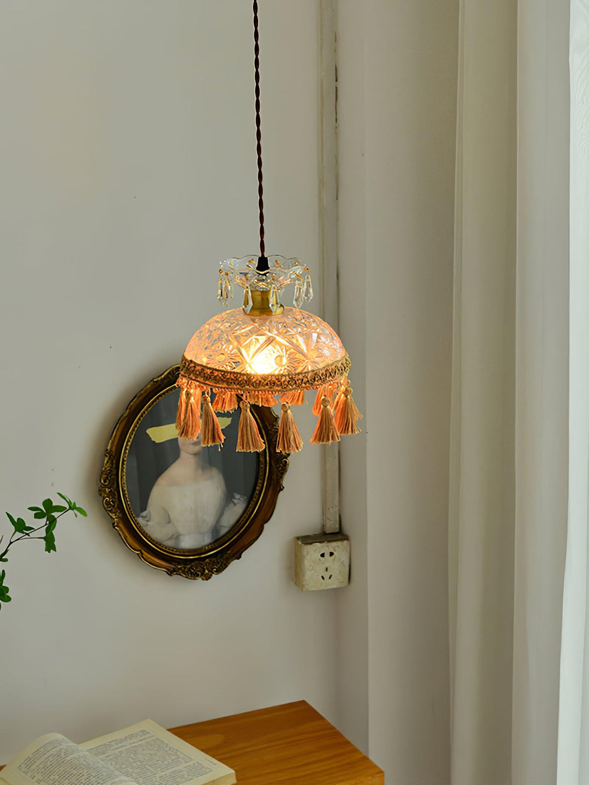 Devel messing glazen luxe hanglamp