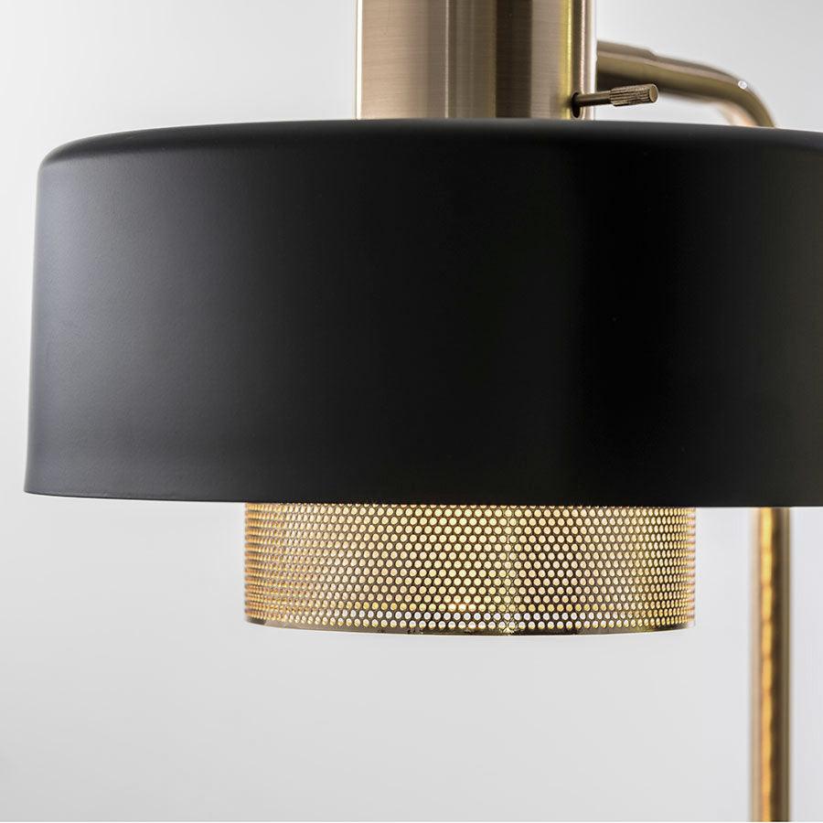 Contemporaire eigentijdse tafellamp in brons