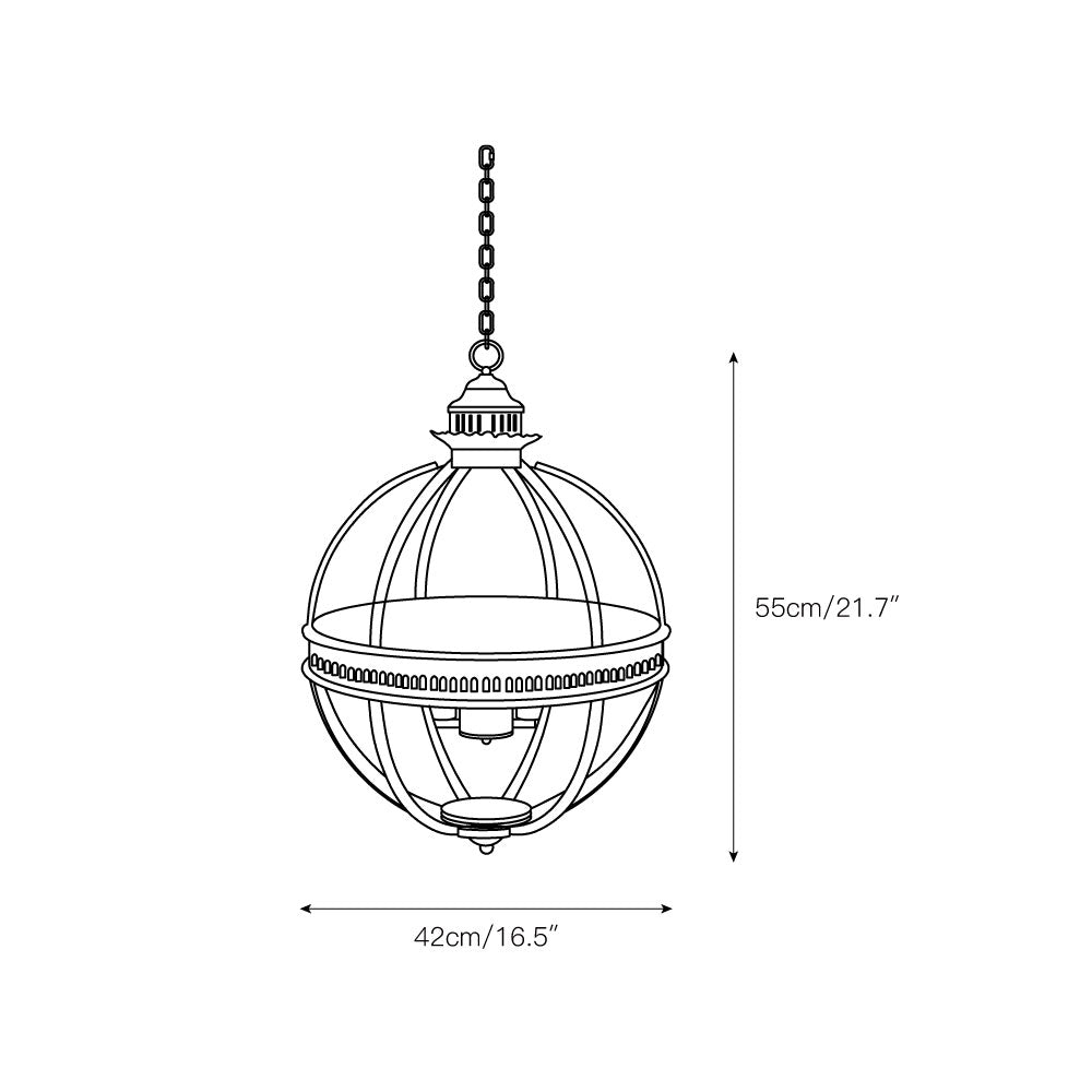Svelte Vintage Industrial glas hanglamp