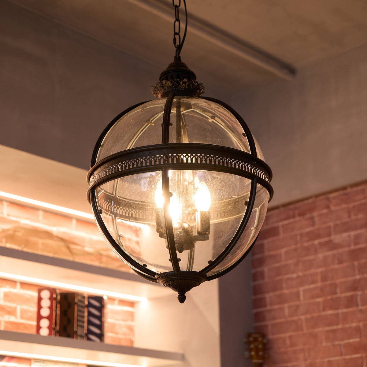 Svelte Vintage Industrial glas hanglamp
