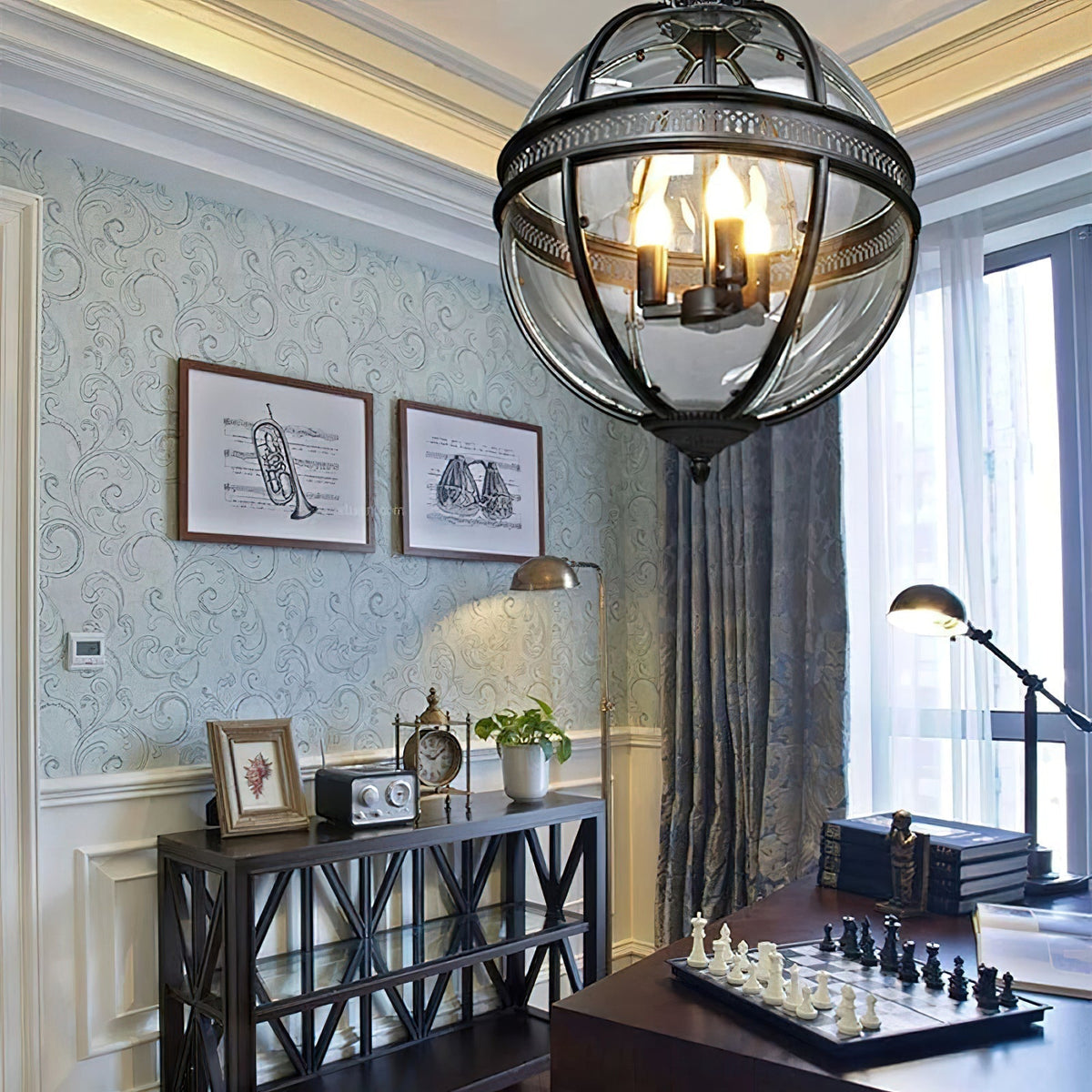 Svelte Vintage Industrial glas hanglamp
