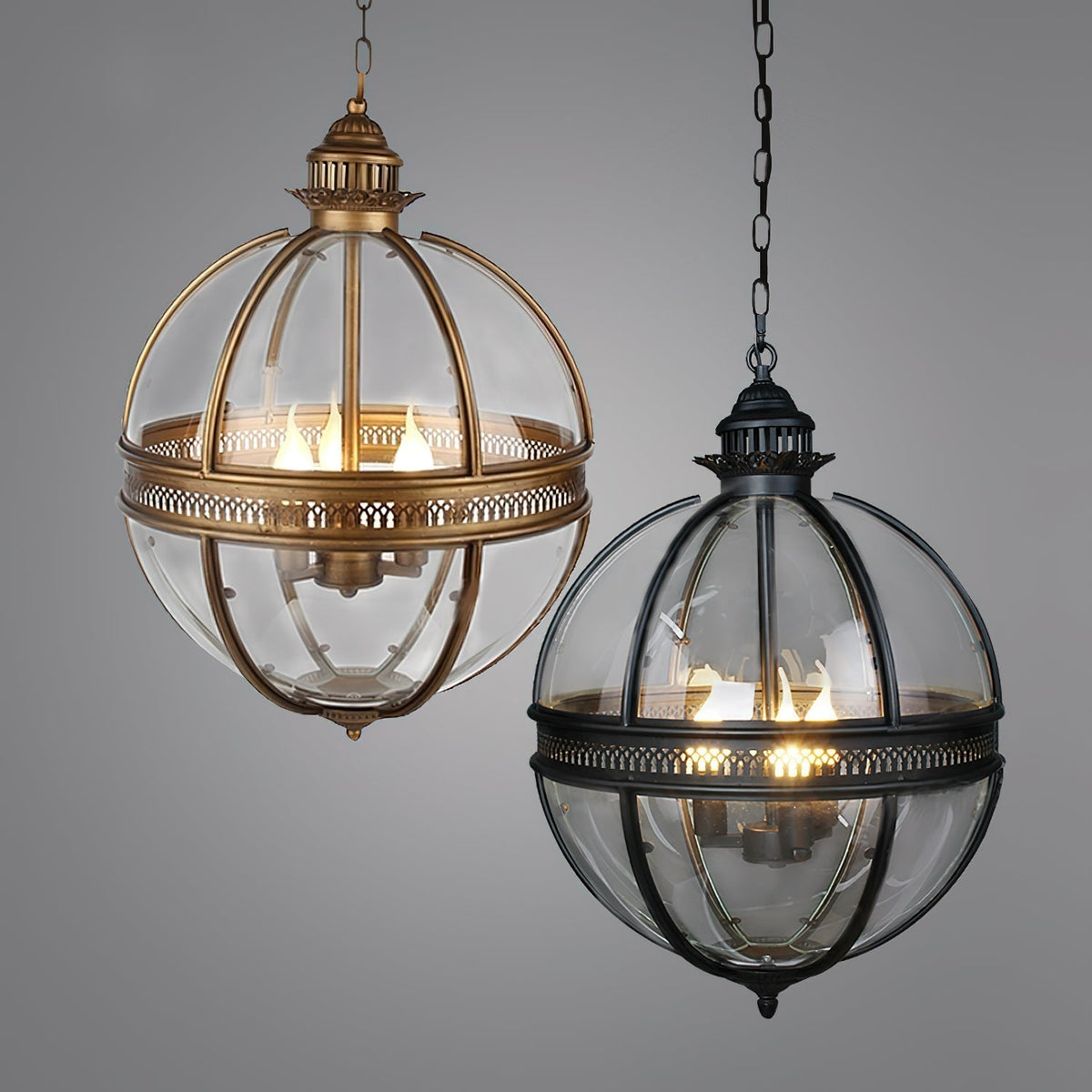 Svelte Vintage Industrial glas hanglamp