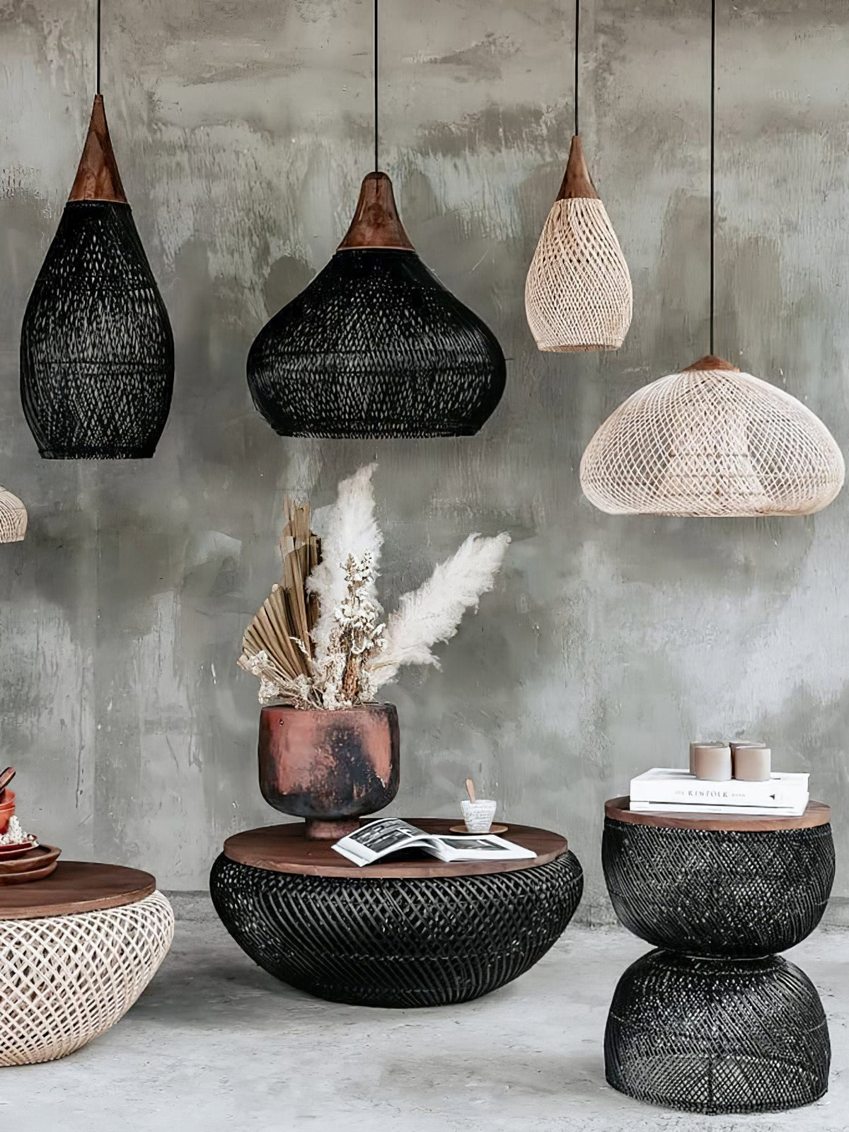 Braided Rotan hanglamp