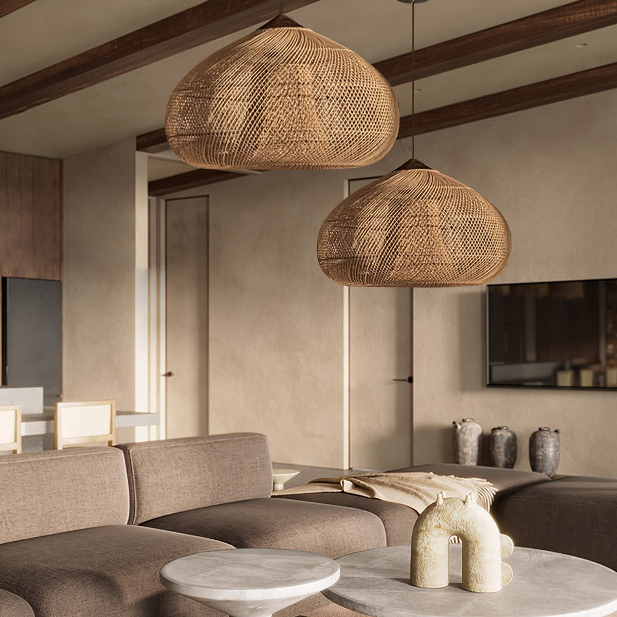 Braided Rotan hanglamp