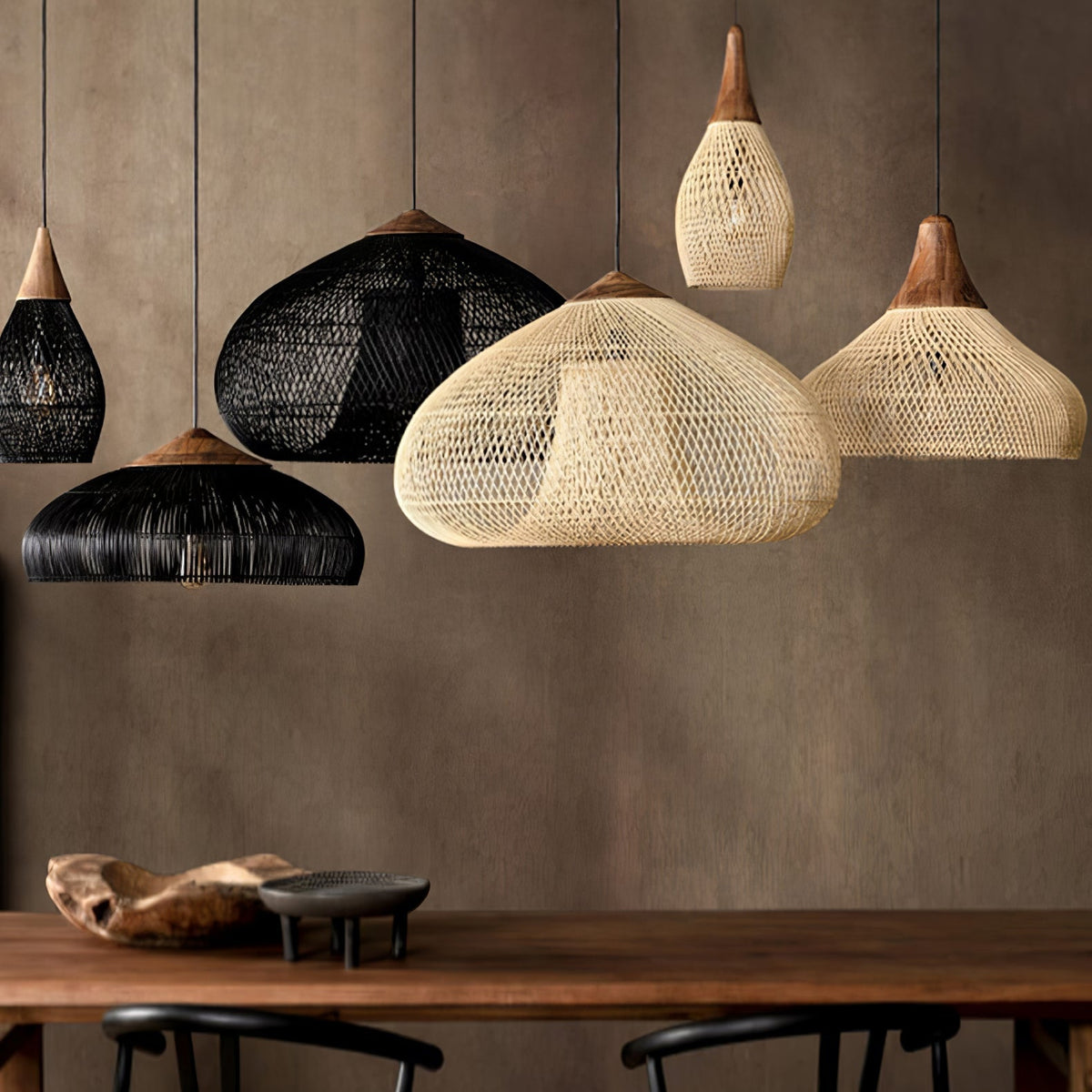 Braided Rotan hanglamp