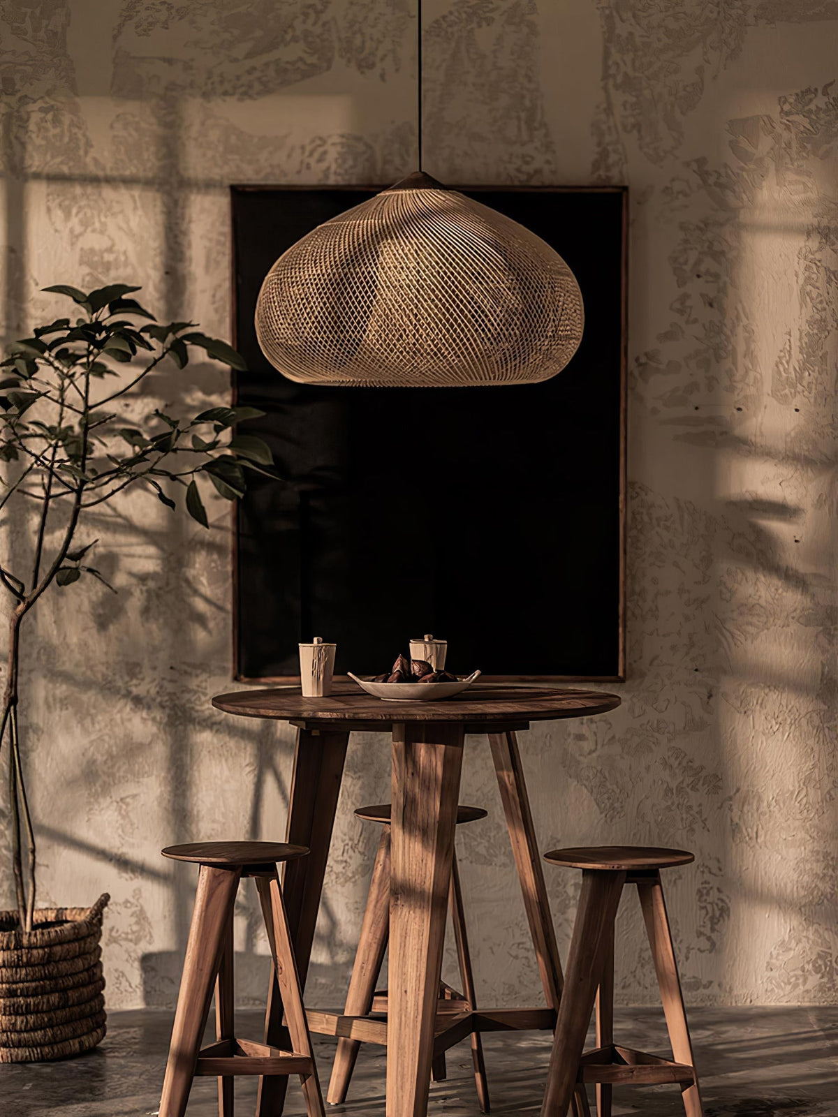 Canirora Hanglamp Rotan Decoratief snoer Geweven