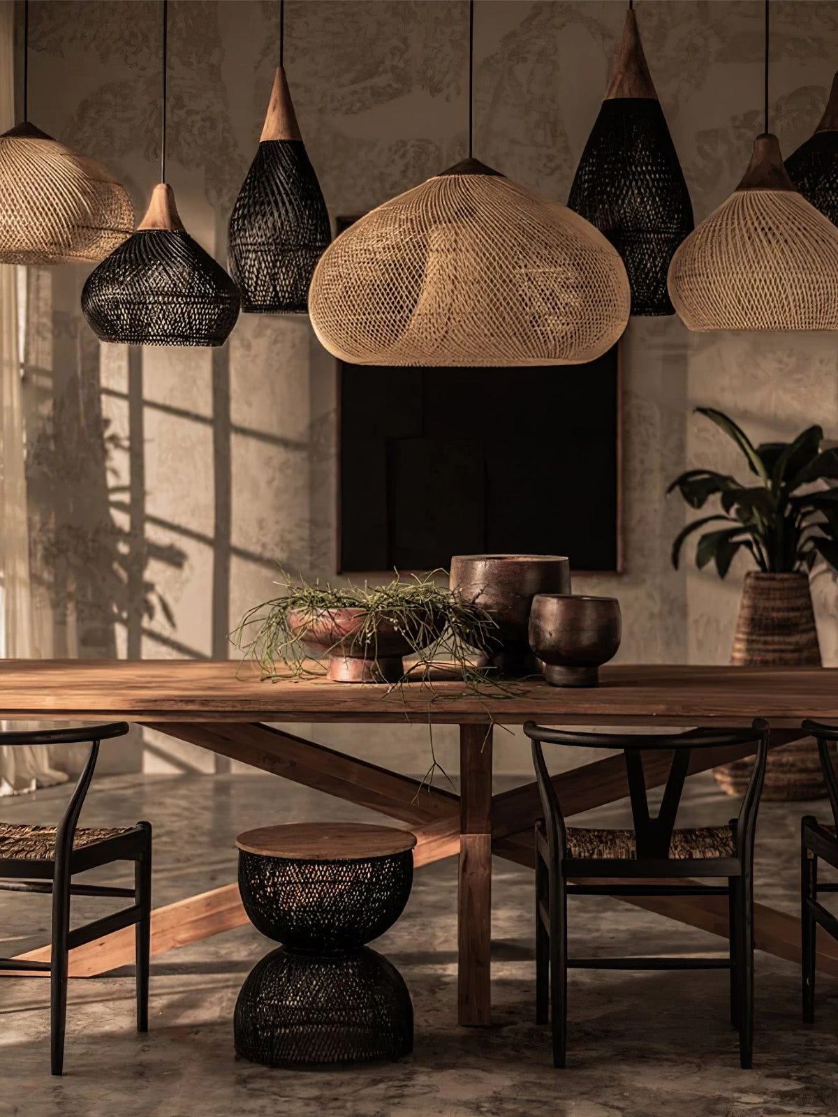 Canirora Hanglamp Rotan Decoratief snoer Geweven