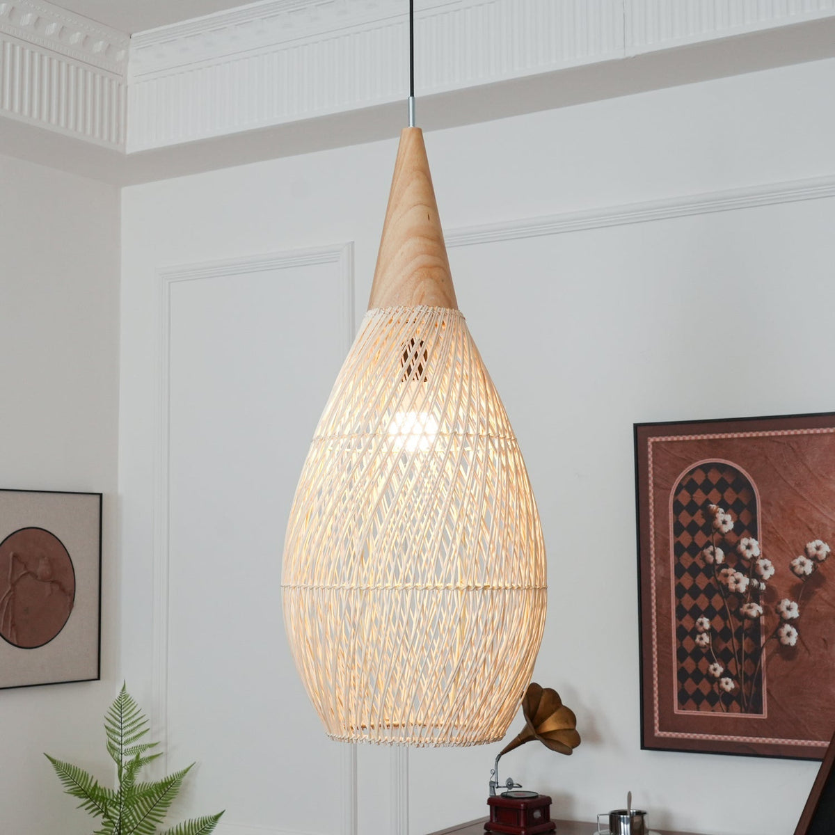 Canirora Hanglamp Rotan Decoratief snoer Geweven