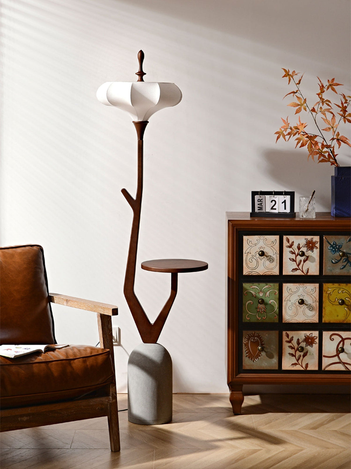 Flor Fashion Houten vloerlamp