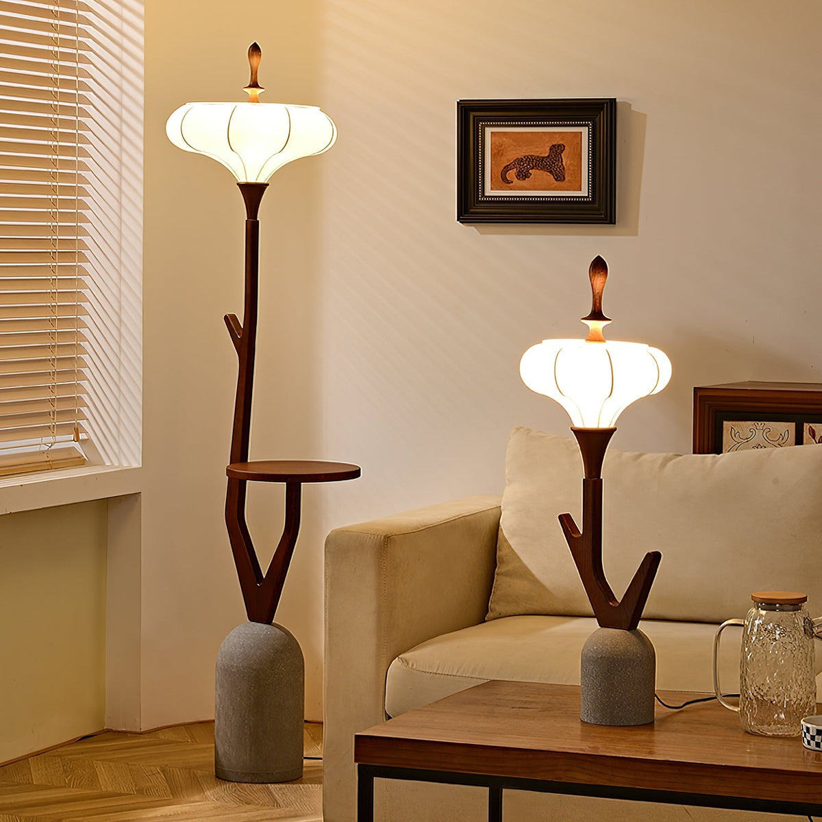 Flor Fashion Houten vloerlamp