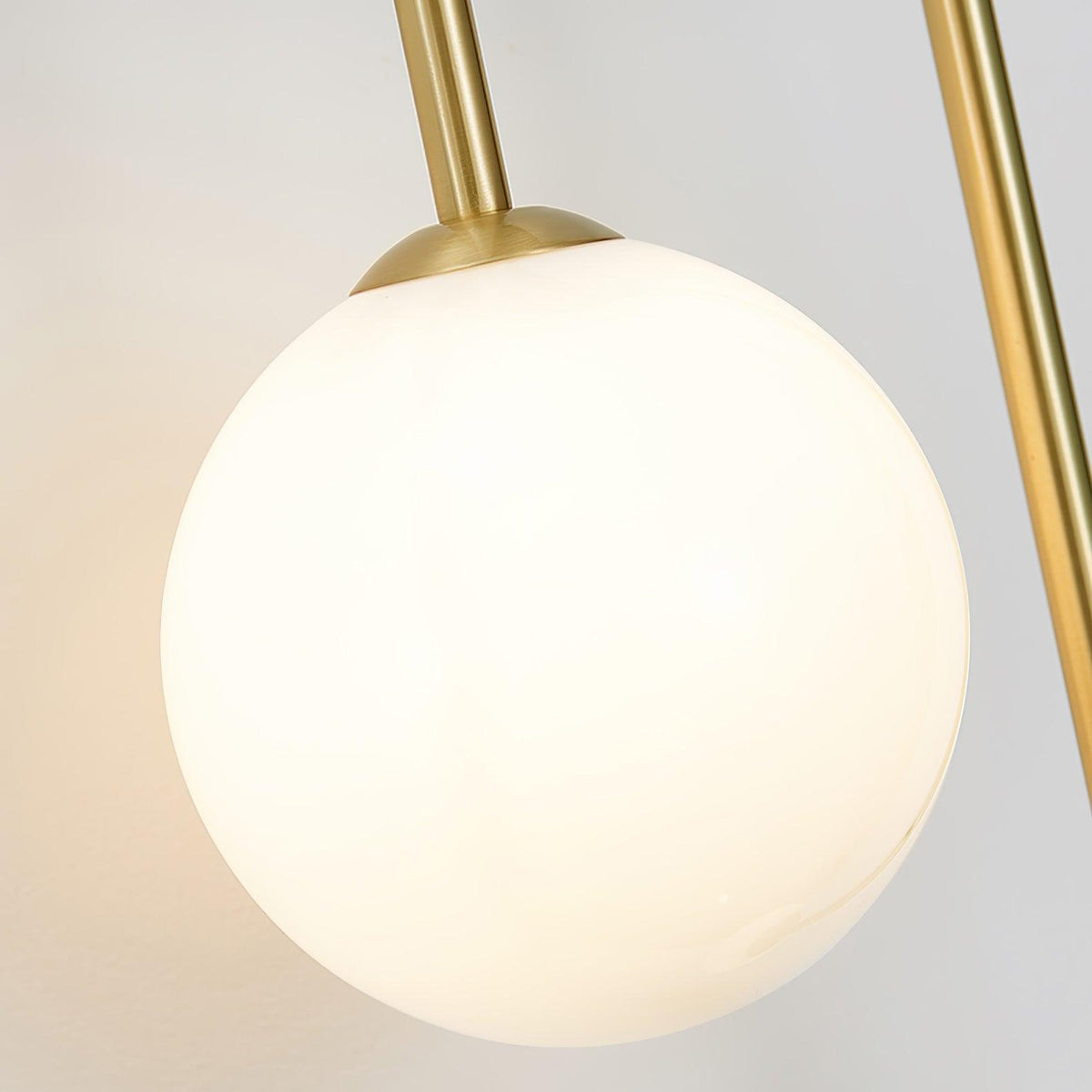 Teveny moderne minimalistische wandlamp van messing met glazen kap