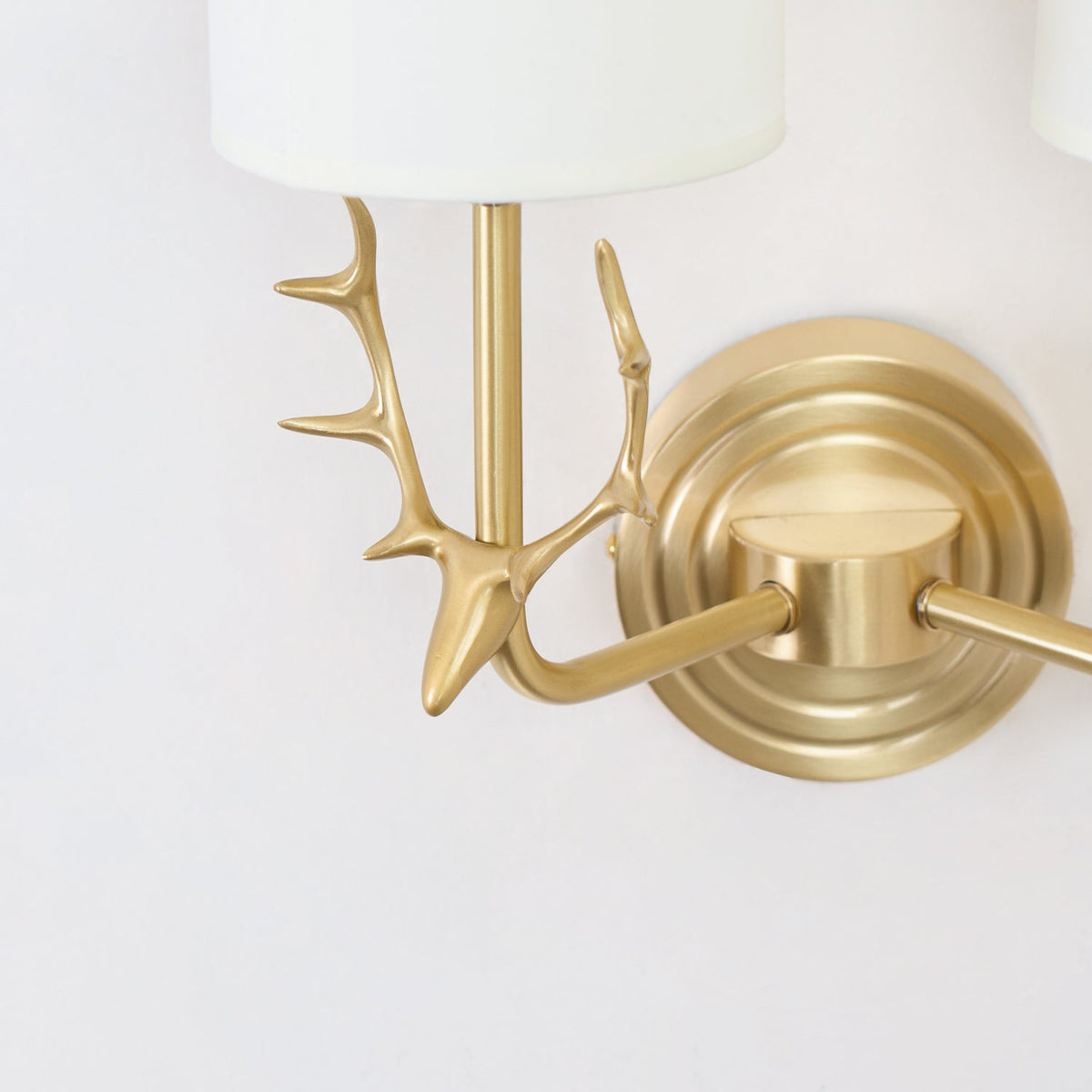 Auriviella elegantie Hertenhoofd wandlamp van messing