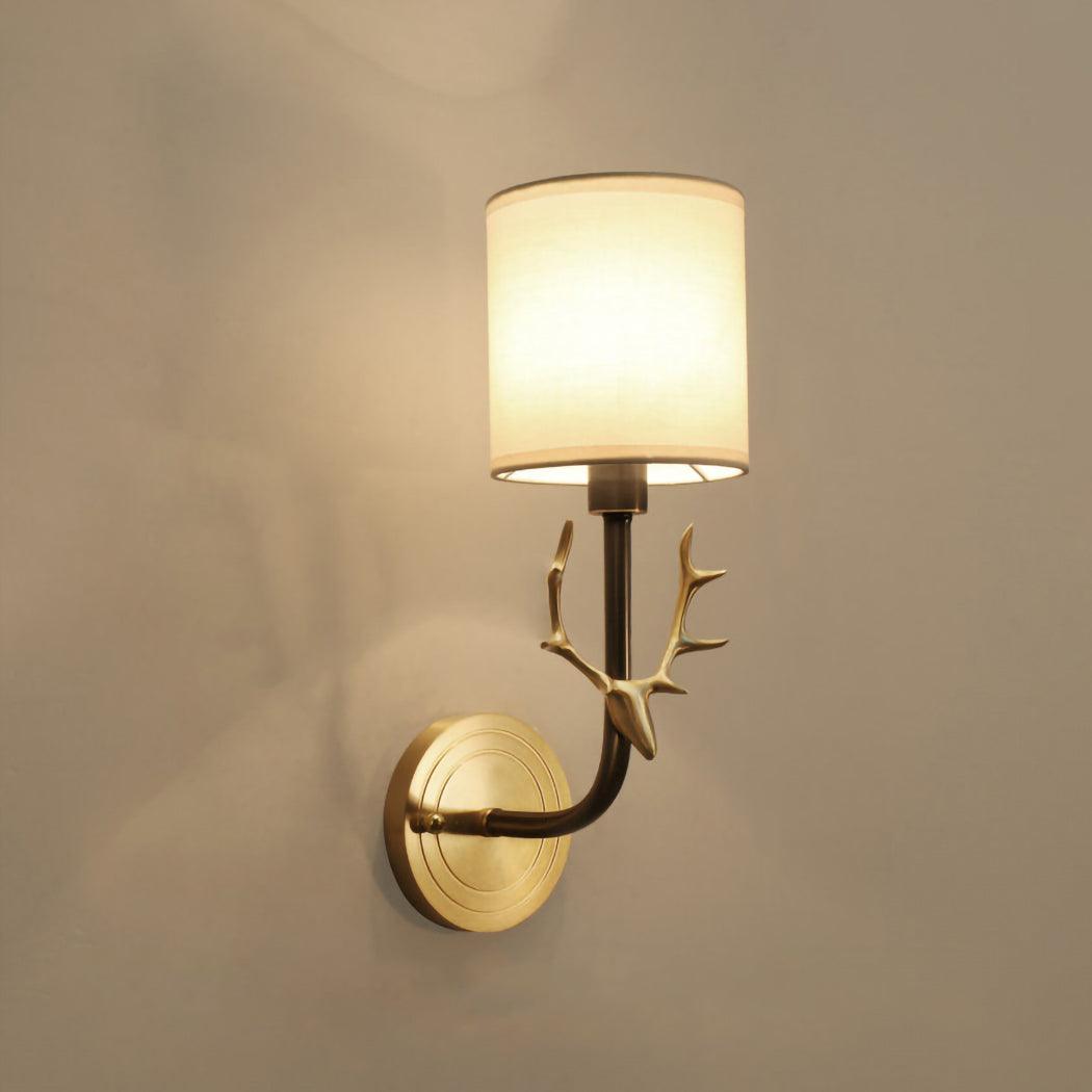 Auriviella elegantie Hertenhoofd wandlamp van messing