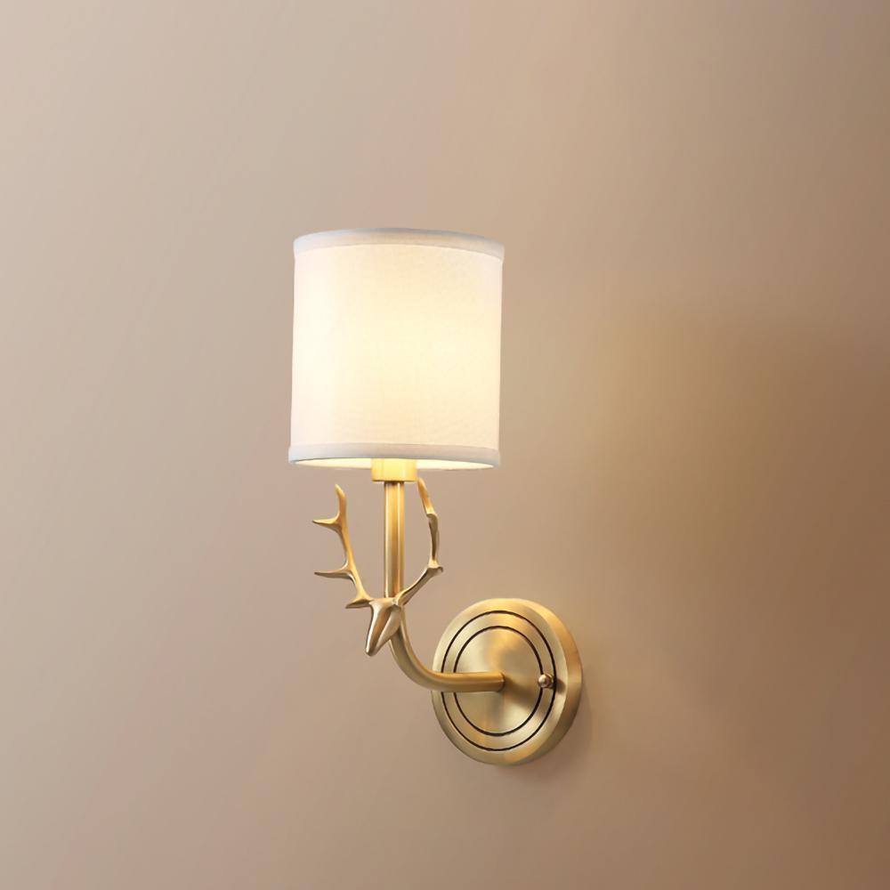 Auriviella elegantie Hertenhoofd wandlamp van messing