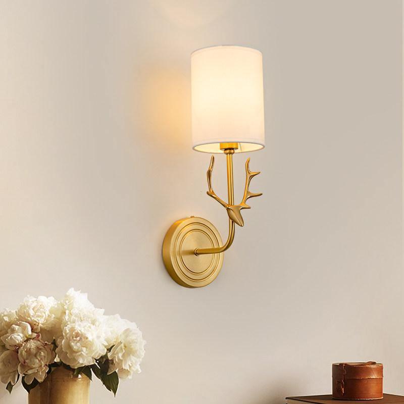 Auriviella elegantie Hertenhoofd wandlamp van messing