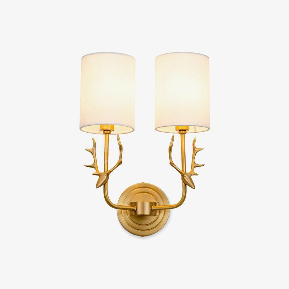 Auriviella elegantie Hertenhoofd wandlamp van messing