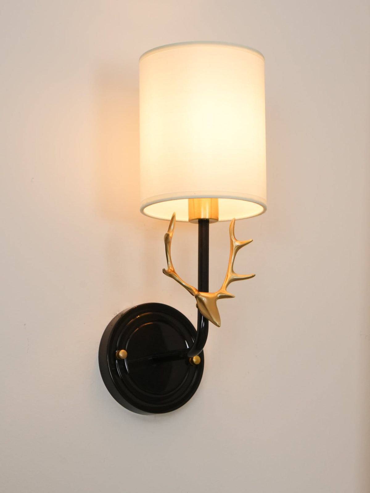 Auriviella elegantie Hertenhoofd wandlamp van messing