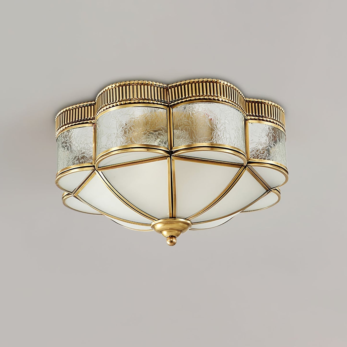 Soliiella Plafondlamp Messing Koepel Mat klassiek Elegant