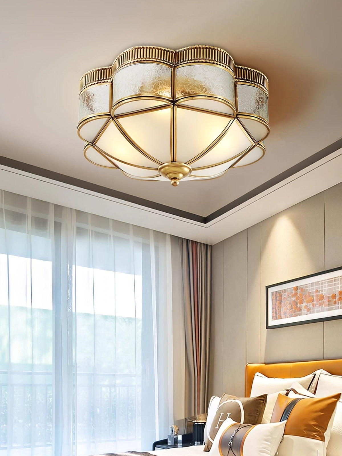 Soliiella Plafondlamp Messing Koepel Mat klassiek Elegant
