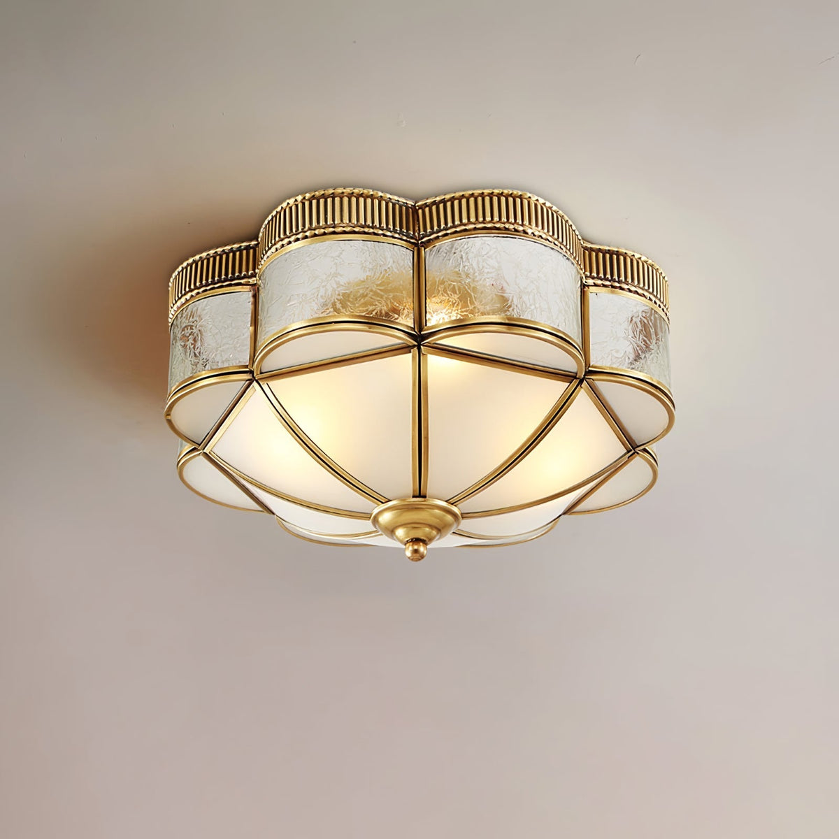 Soliiella Plafondlamp Messing Koepel Mat klassiek Elegant