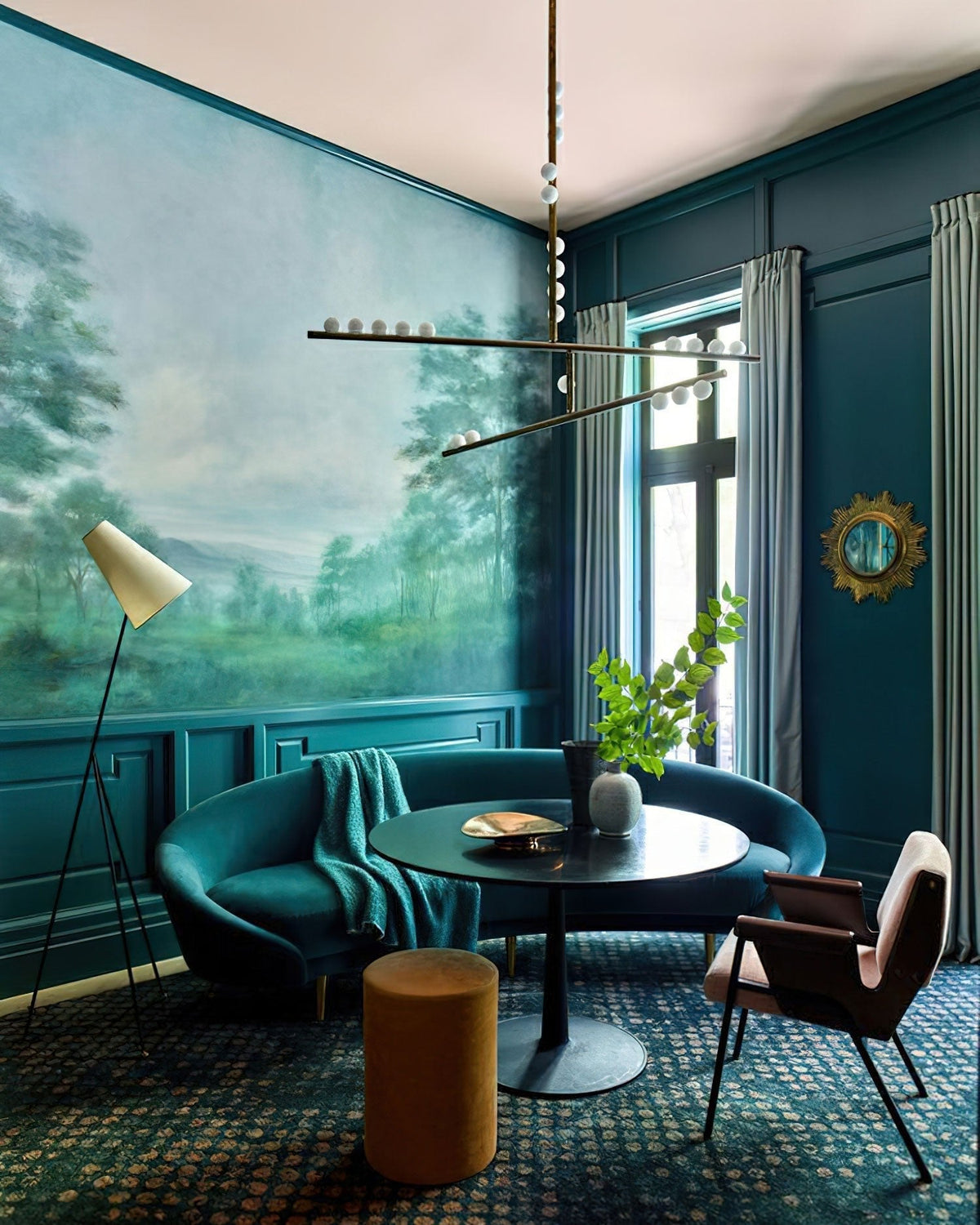 Bara Geometrische messing Lineaire hanglamp Kroonluchter