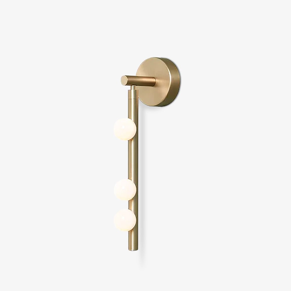 Pamela Tube met stekker messing glas wandlamp