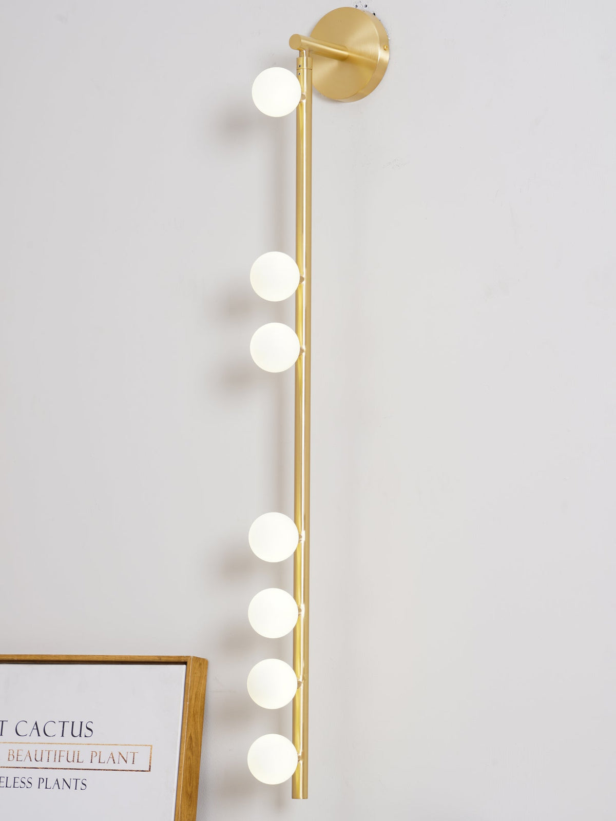 Pamela Tube met stekker messing glas wandlamp