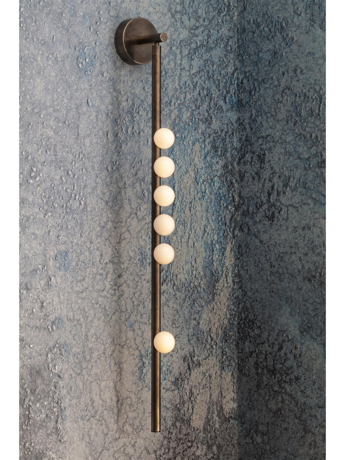Pamela Tube met stekker messing glas wandlamp